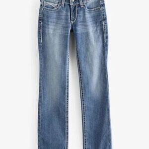 Ariat Real Denim Women’s Jeans Sz 30x34 Stretch Straight Western Cowgirl